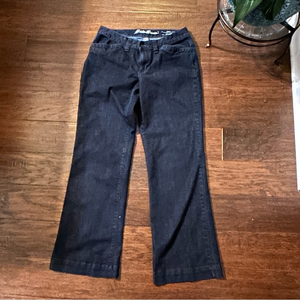 Eddie Bauer Women's curvy trouser denim jeans Size 6 bootcut excellent cond